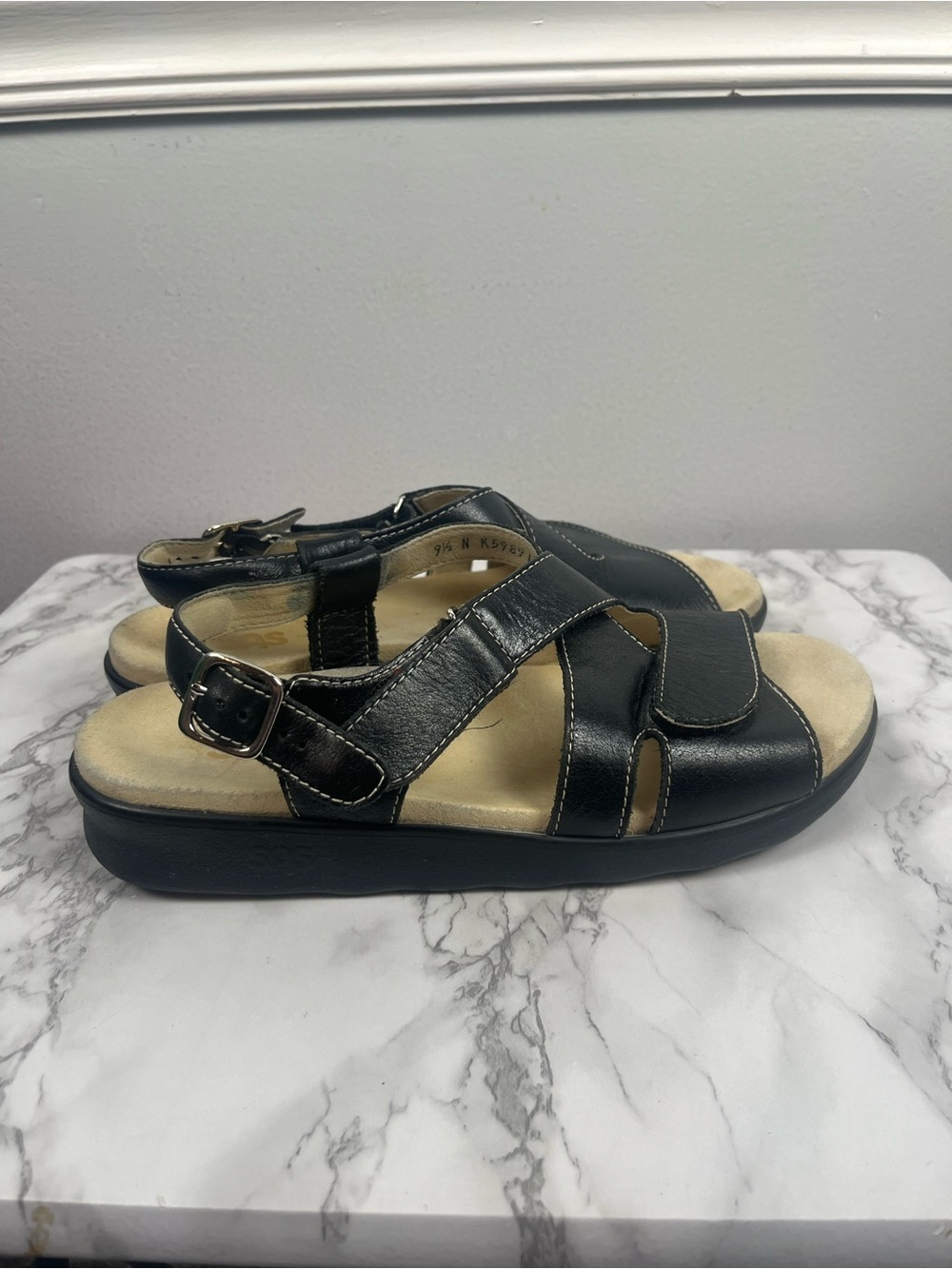 SAS Albuquerque Women's Huggy - Nero Size 9.5 Narrow - Picture 3 of 12
